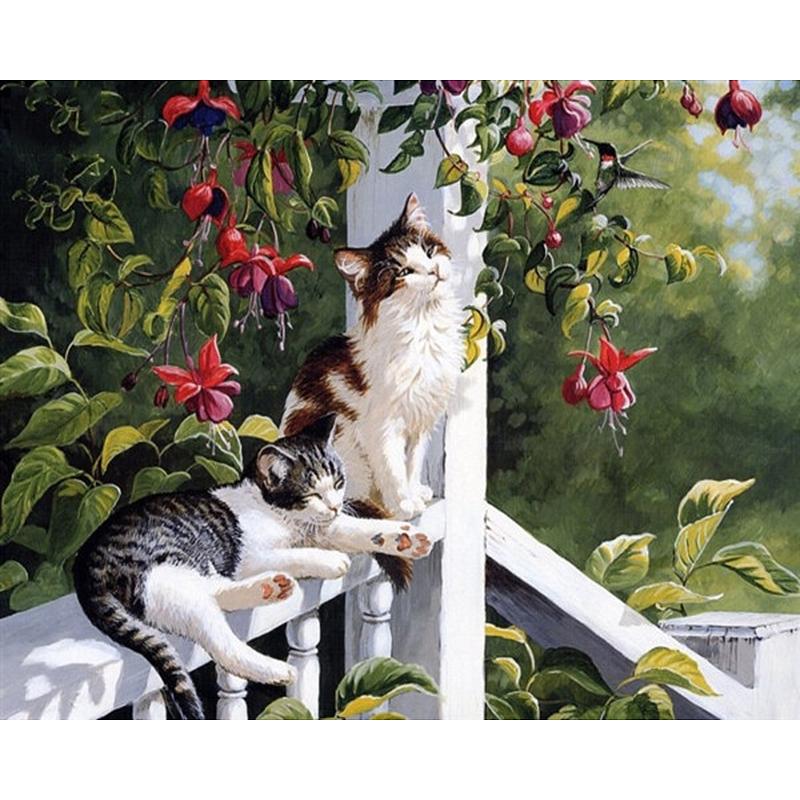 Playful Cats - DIY Painting By Numbers Kit