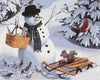 Snowman - DIY Painting By Numbers Kit