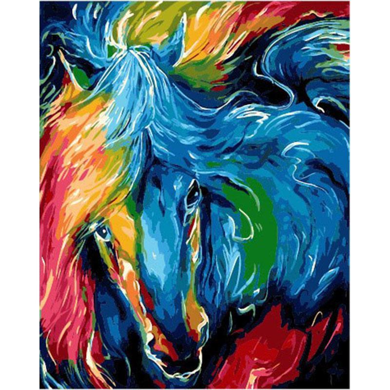 Colorful Horse - DIY Painting By Numbers Kit