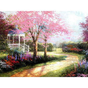 Sakura Tree Park - DIY Painting By Numbers Kit