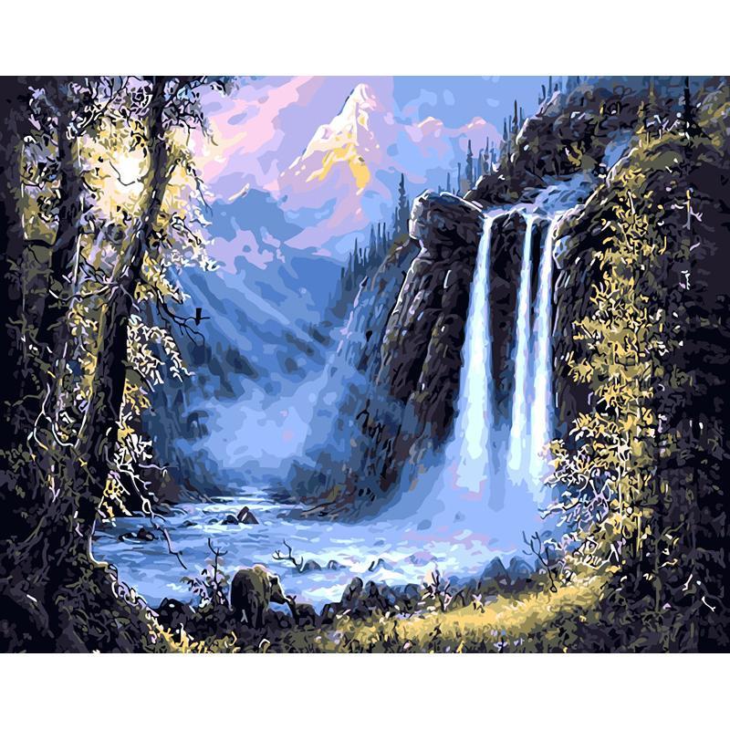 Beautiful Waterfalls - DIY Painting By Numbers Kit