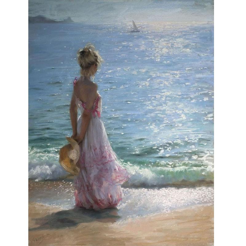 Woman At the Beach - DIY Painting By Numbers Kit