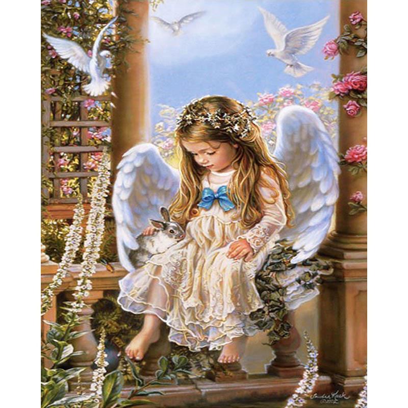 Doves and Angel - DIY Painting By Numbers Kit