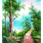 Pathway Between Forest - DIY Painting By Numbers Kit