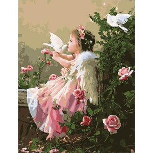 Adorable Angel - DIY Painting By Numbers Kit