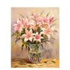 Pink Lily Flowers - DIY Painting By Numbers Kit