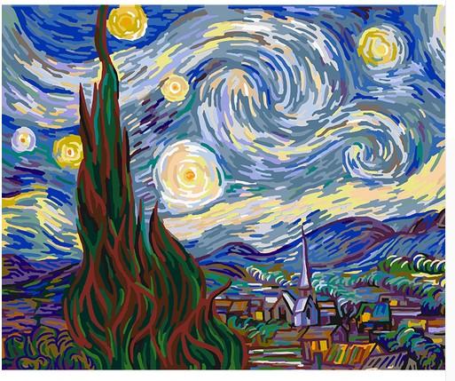 Van Gogh The Starry Night  - DIY Painting By Numbers Kit