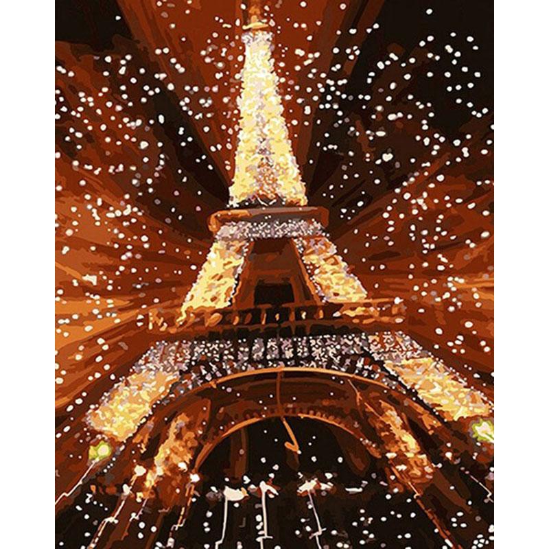 Abstract Eiffel Tower - DIY Painting By Numbers Kit