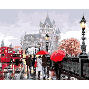 A Rainy Day in London - DIY Painting By Numbers Kit