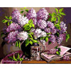 Purple Flowers Painting - DIY Painting By Numbers Kit