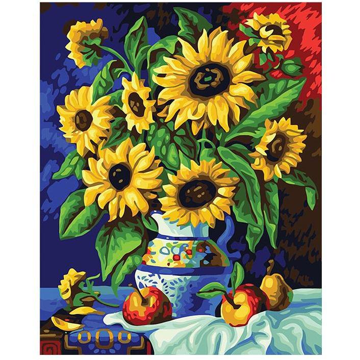 Bright and Colorful Flowers - DIY Painting By Numbers Kit