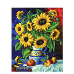 Sunflowers In A Pot - DIY Painting By Numbers Kit