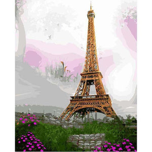 Pink Eiffel - DIY Painting By Numbers Kit