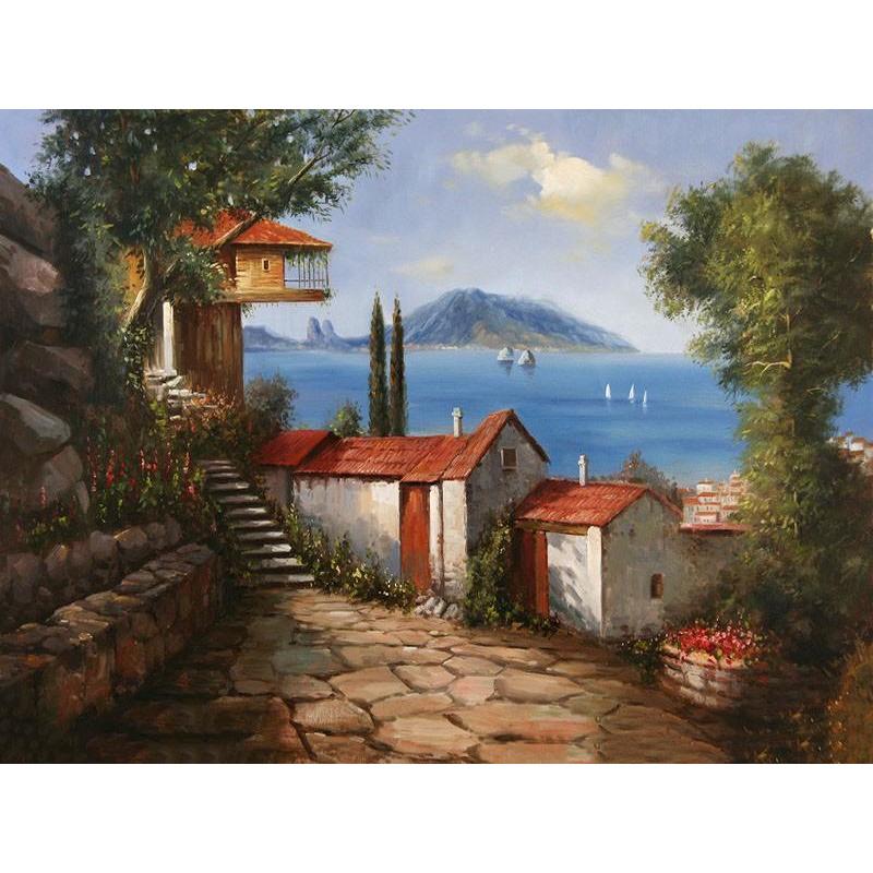 Quiet Village - DIY Painting By Numbers Kit