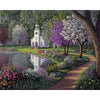 Church By The Lake - DIY Painting By Numbers Kit