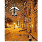 Snowy Night - DIY Painting By Numbers Kit