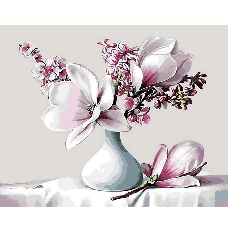 Blossom Vase - DIY Painting By Numbers Kit