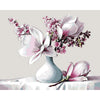 Magnolia Pink Flowers - DIY Painting By Numbers Kit