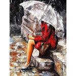 Alone In The Rain - DIY Painting By Numbers Kit