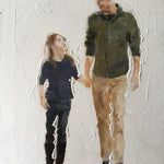 Father And Daughter - DIY Painting By Numbers Kit