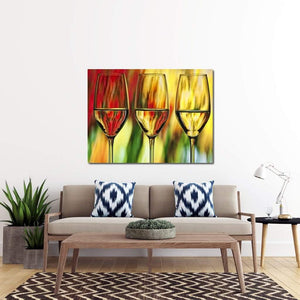 Multicolor Wine Glass