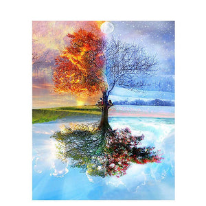 Four Season Tree - DIY Painting By Numbers Kit