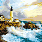 Lighthouse At the Shore - DIY Painting By Numbers Kit