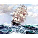 Ship In The Storm - DIY Painting By Numbers Kit