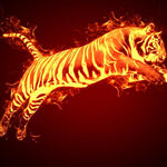 Leaping Tiger - DIY Painting By Numbers Kit