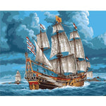 A Pirate Ship - DIY Painting By Numbers Kit