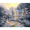 Christmas Snow Night - DIY Painting By Numbers Kit