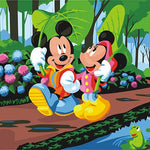 Mickey And Minnie Mouse - DIY Painting By Numbers Kit