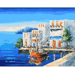 Greek Landscape - DIY Painting By Numbers Kit