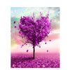 Purple Heart Tree - DIY Painting By Numbers Kit