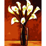 White Calla Lilly Flowers - DIY Painting By Numbers Kits