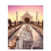 Couple And Taj Mahal - DIY Painting By Numbers Kit