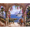 Sea View Through Balcony Door - DIY Painting By Numbers Kit