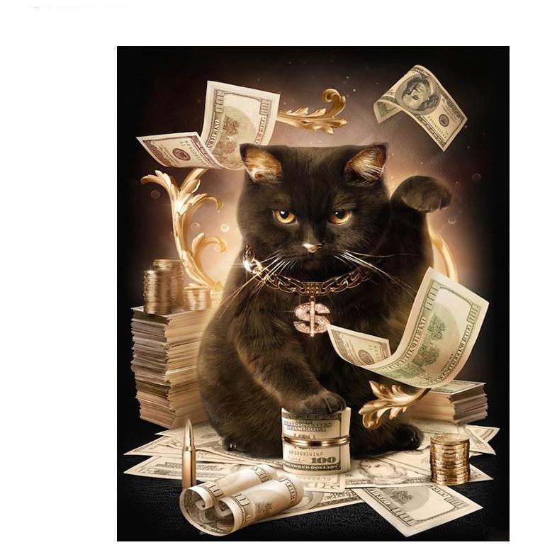 Rich Cat - DIY Painting By Numbers Kits