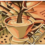 Cafe Coffee - DIY Painting By Numbers Kit