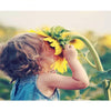 Sunflower And Kid - DIY Painting By Numbers Kit