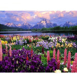 Flower Garden with a View - DIY Painting By Numbers Kits