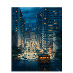 Hill City Night View - DIY Painting By Numbers Kit