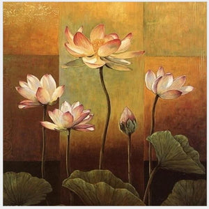 Lotus Flowers - DIY Painting By Numbers Kit