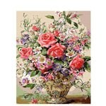 Pot Of Roses - DIY Painting By Numbers Kit