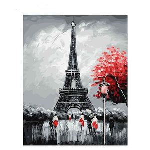 Eiffel Tower In The Dark - DIY Painting By Numbers Kit