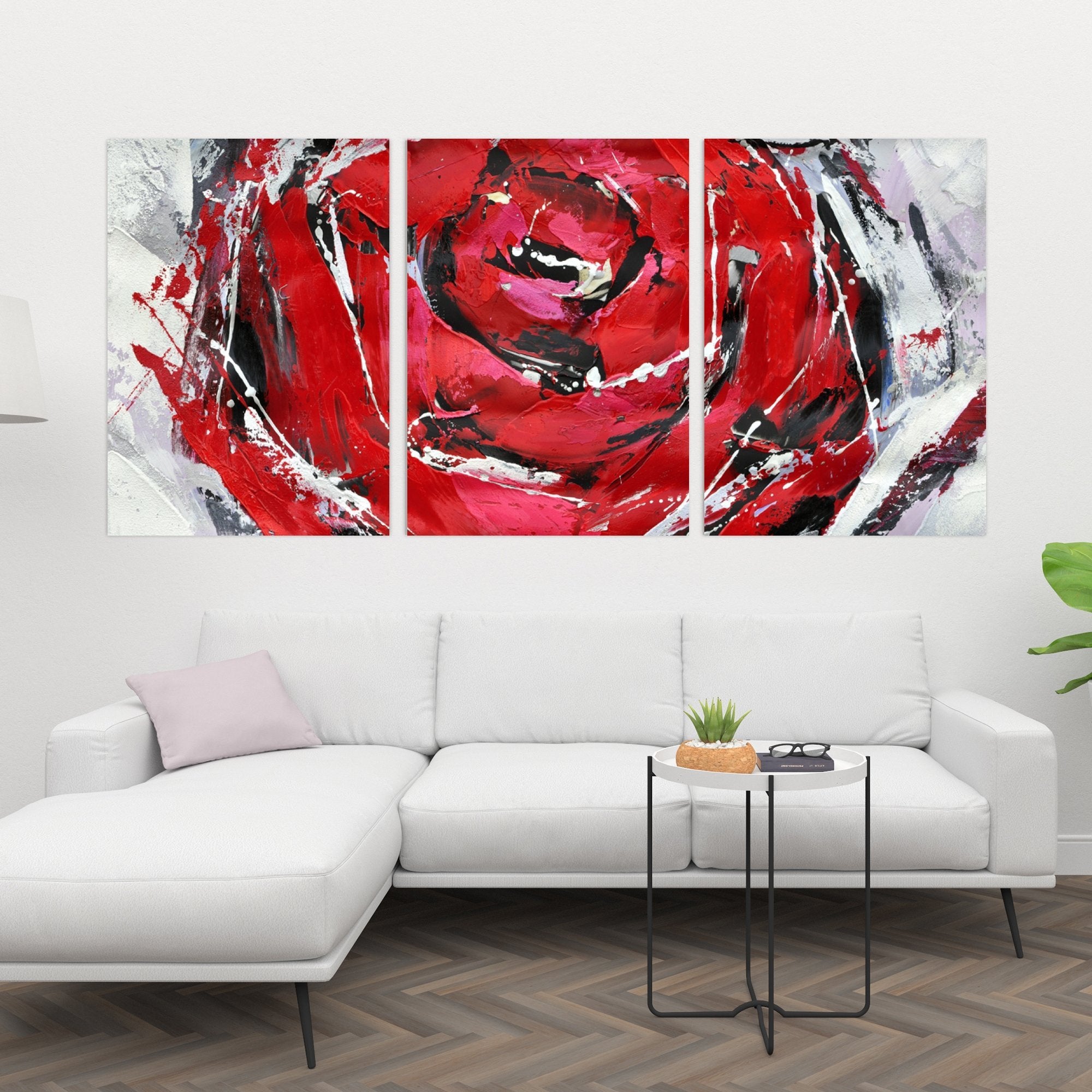 Abstract Red Roses