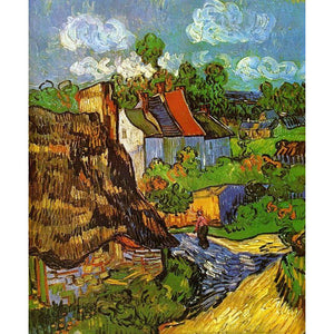 Vincent van Gogh - Houses in Auvers  - DIY Painting By Numbers Kit