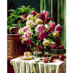 Floral Centerpiece - DIY Painting By Numbers Kits