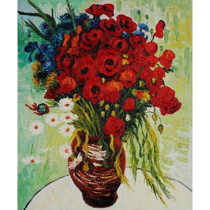 Vincent van Gogh - Vase with Daisies and Poppies  - DIY Painting By Numbers Kit