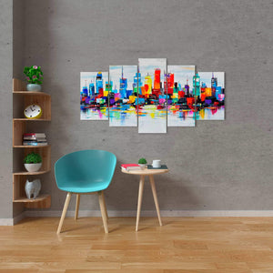 Abstract And Very Colorful City